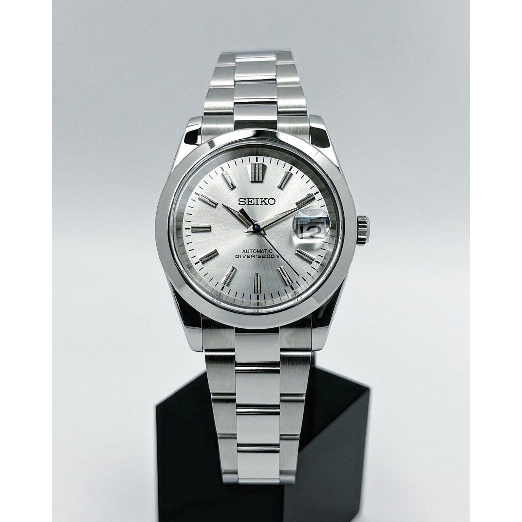 Custom Seiko Mod • Premium Silver Surfer Datejust • 39mm
